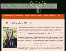 Tablet Screenshot of drjuliamortlock.com